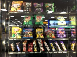 snacks in a Scottish vending machine