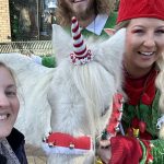 I met Sparky the Unicorn and a couple of happy elves